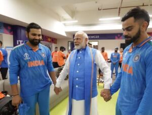 भारतीय टीम से पीएम मोदी ने की मुलाकात